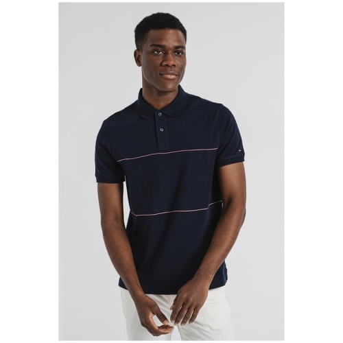 TOMMY HILFIGER Global stripe blocking reg polo